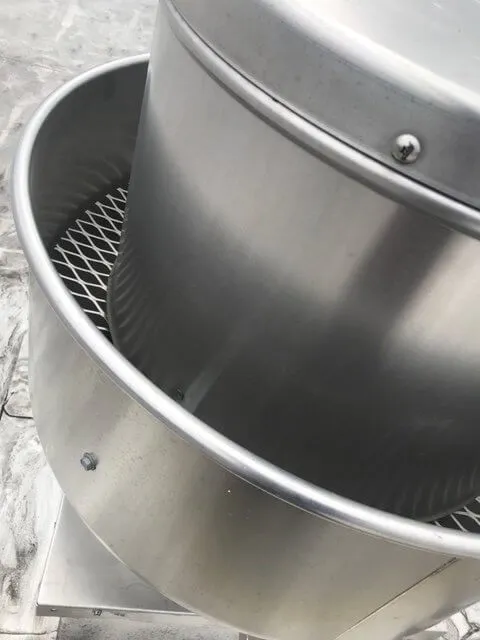 Charlotte kitchen exhaust fan cleaning on a commercial rooftop